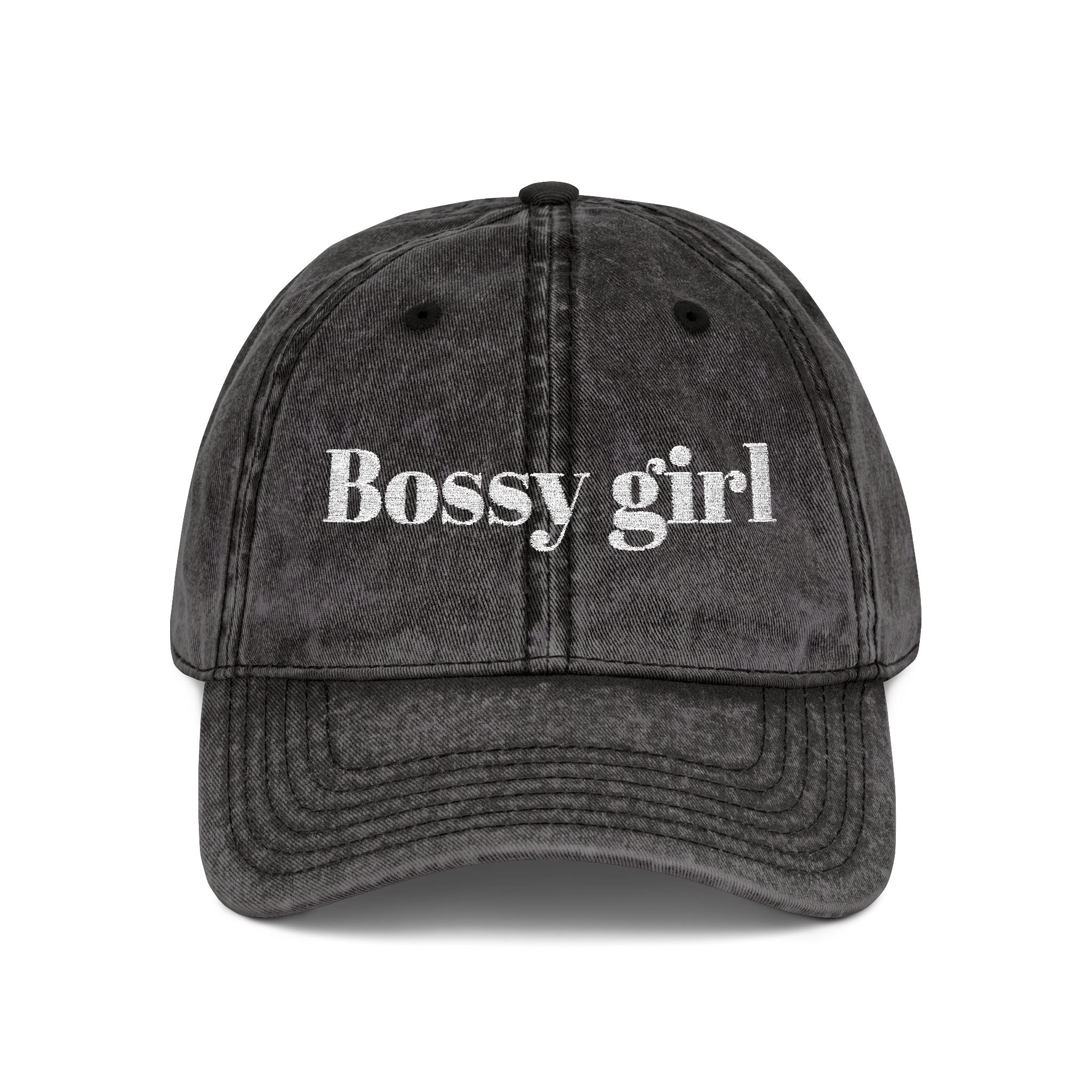 Bossy girl Cap | Vintage embroidered baseball hat