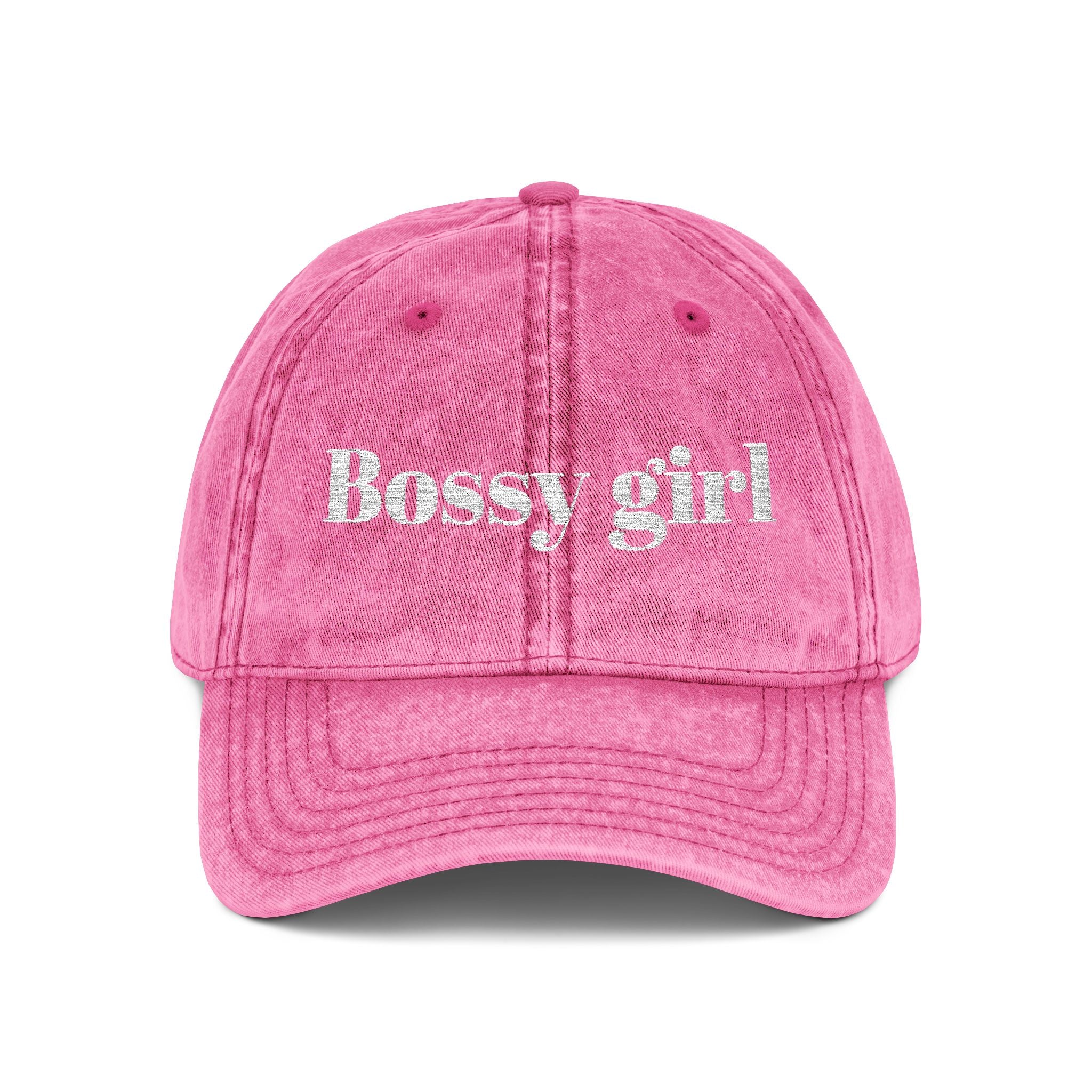 Bossy girl Cap | Vintage embroidered baseball hat
