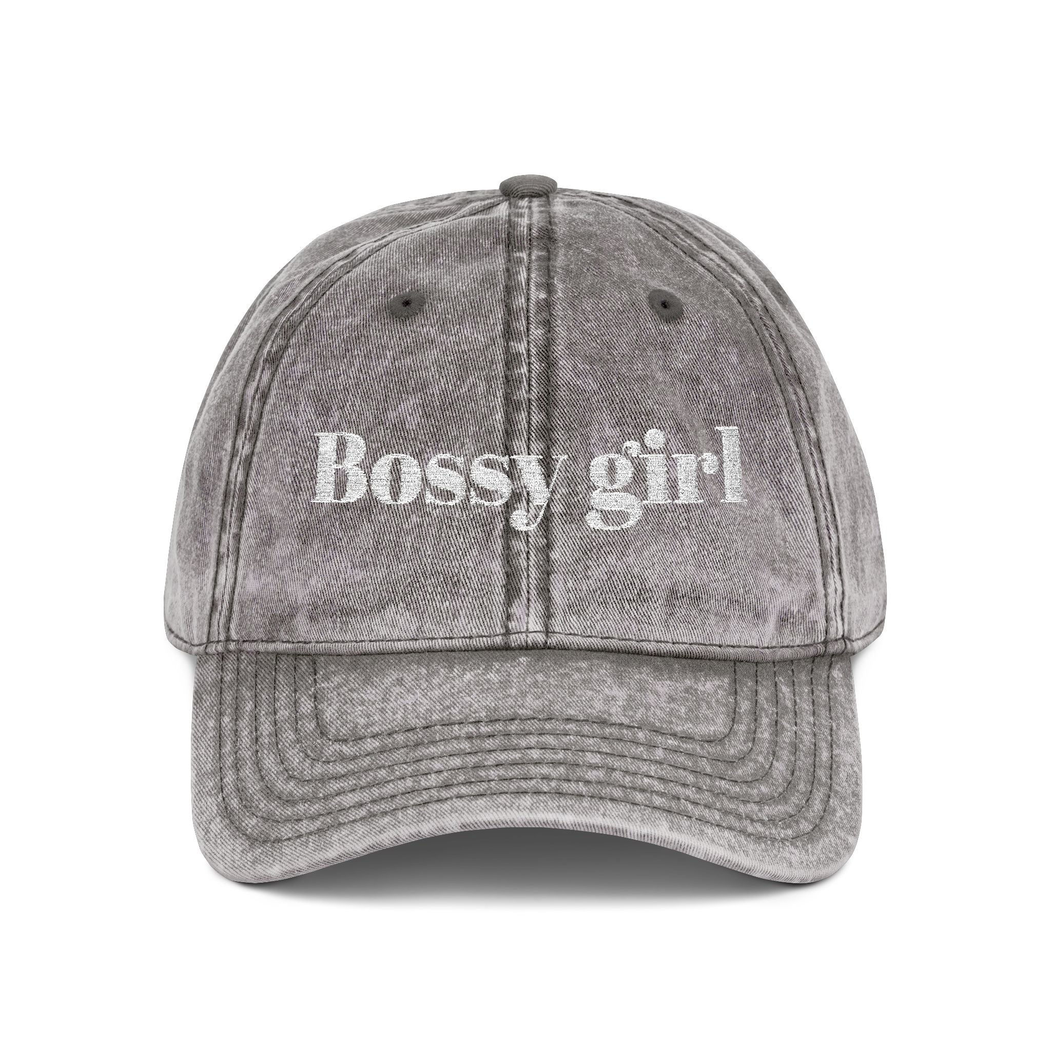 Bossy girl Cap | Vintage embroidered baseball hat